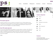 Tablet Screenshot of mastersatwork.nl